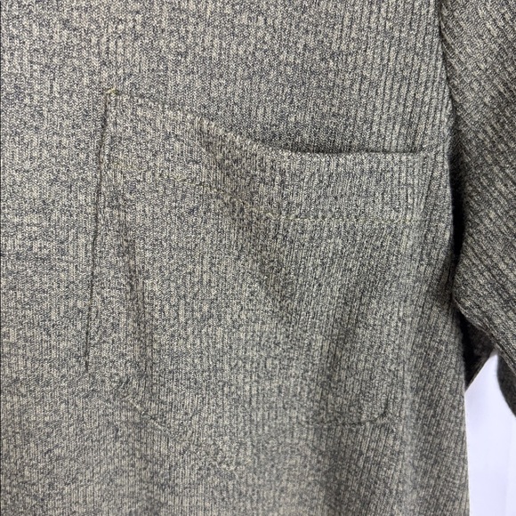 Madewell Olive Green Ribbed Pocket Midi Dress - Size M - Picture 5 of 9